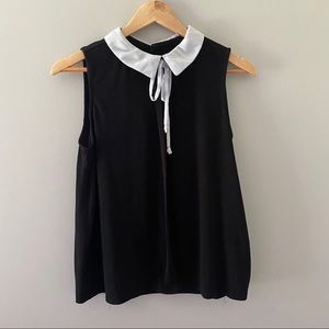 Elle Peter Pan sleeveless blouse